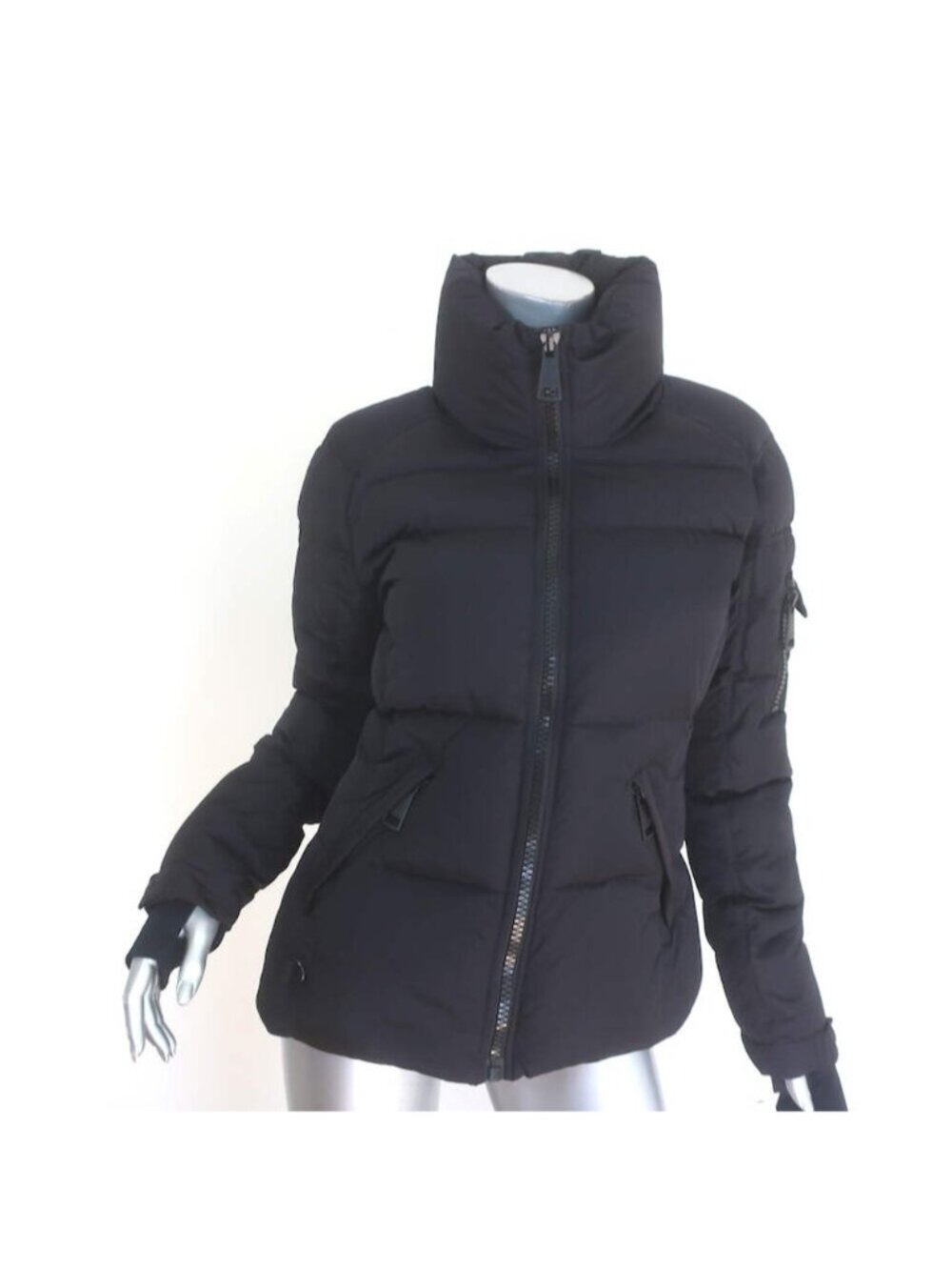 SAM. Freestyle Down Puffer Jacket Matte Black Size Medium NEW